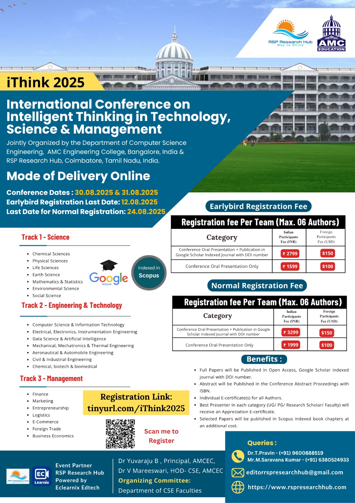 International Conference on Intelligent Thinking in Technology, Science & Management iThink 2025